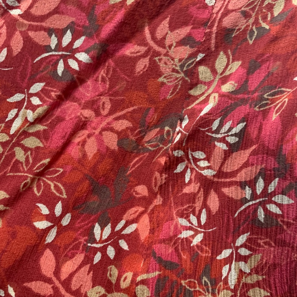 Rust flowered dress - Picture 3 of 4